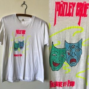 Vintage Motley Crue Theater of Pain Shirt 1980’s Screen Stars Shirt 80’s Metal